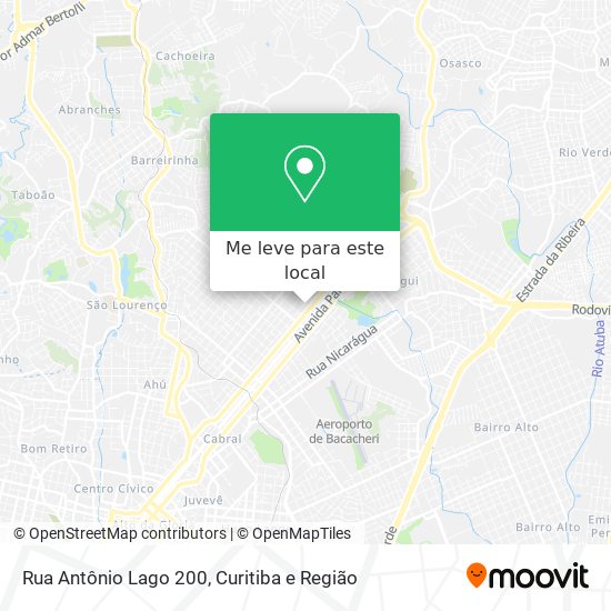 Rua Antônio Lago 200 mapa
