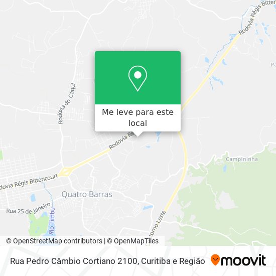 Rua Pedro Câmbio Cortiano 2100 mapa