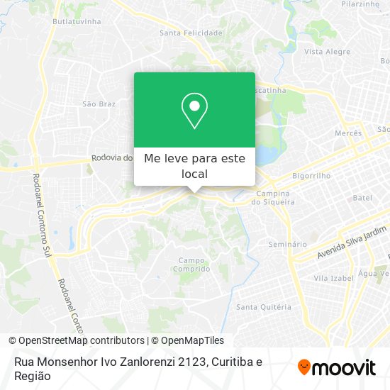 Rua Monsenhor Ivo Zanlorenzi 2123 mapa