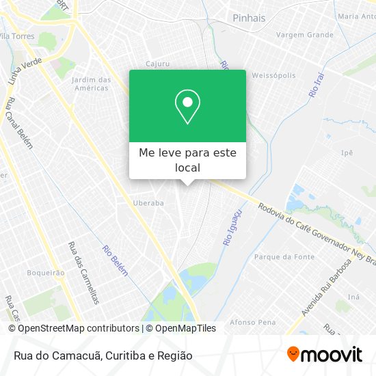Rua do Camacuã mapa