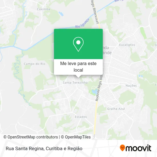 Rua Santa Regina mapa