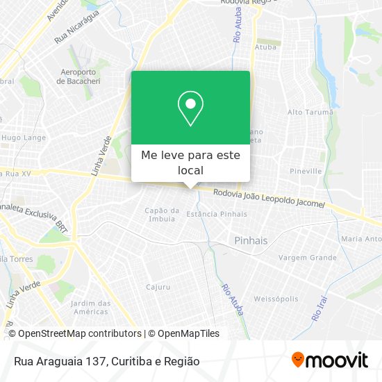 Rua Araguaia 137 mapa