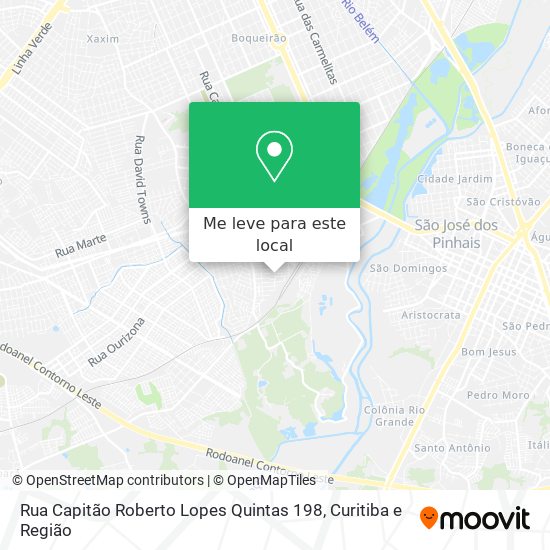 Rua Capitão Roberto Lopes Quintas 198 mapa