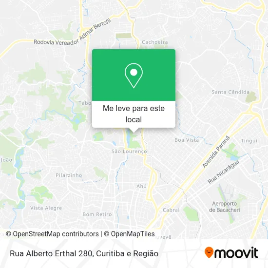 Rua Alberto Erthal 280 mapa