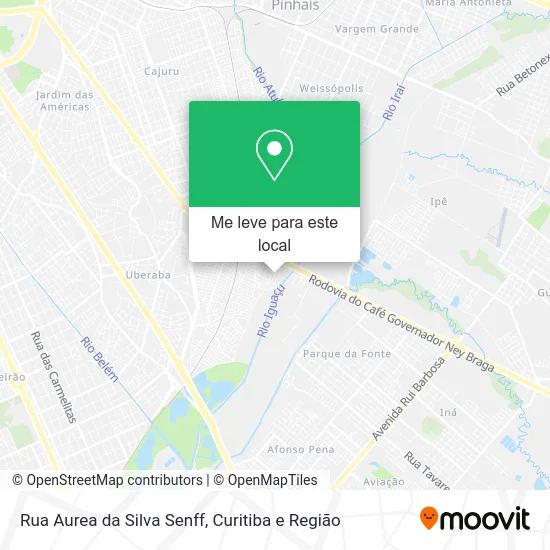 Rua Aurea da Silva Senff mapa