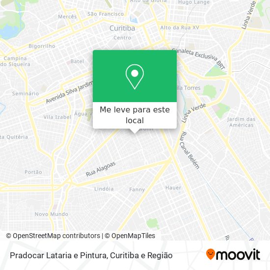Pradocar Lataria e Pintura mapa