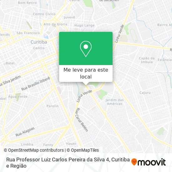 Rua Professor Luiz Carlos Pereira da Silva 4 mapa