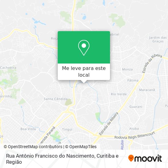 Rua Antônio Francisco do Nascimento mapa