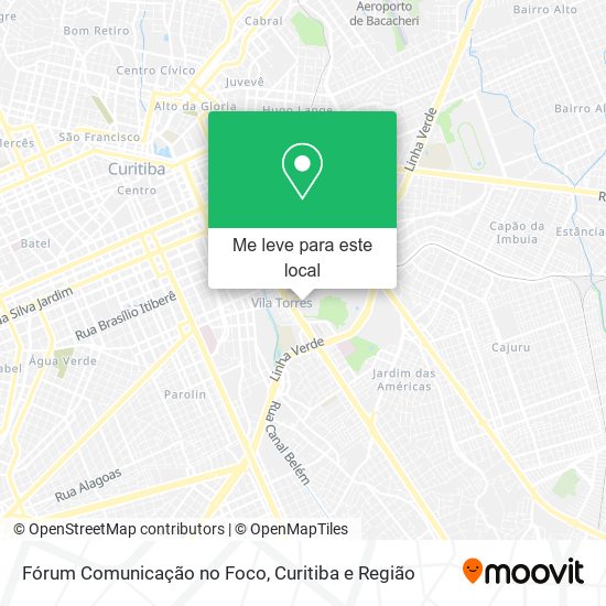 Fórum Comunicação no Foco mapa