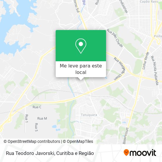 Rua Teodoro Javorski mapa