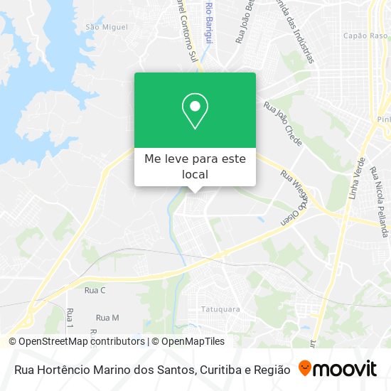 Rua Hortêncio Marino dos Santos mapa