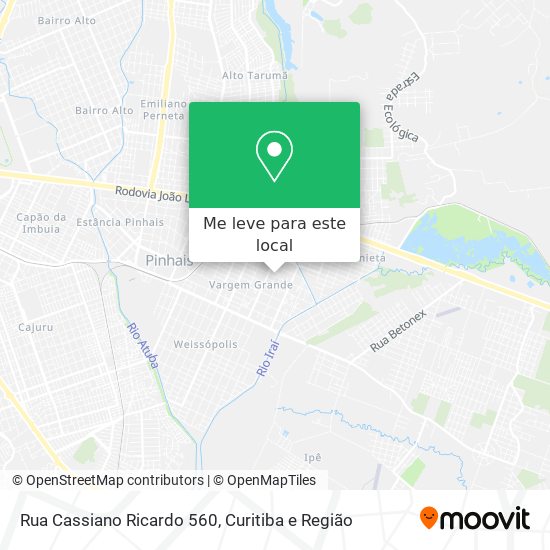 Rua Cassiano Ricardo 560 mapa
