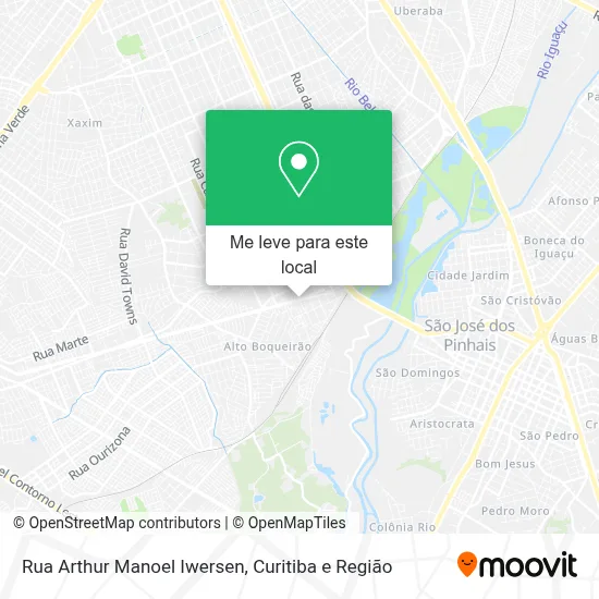 Rua Arthur Manoel Iwersen mapa