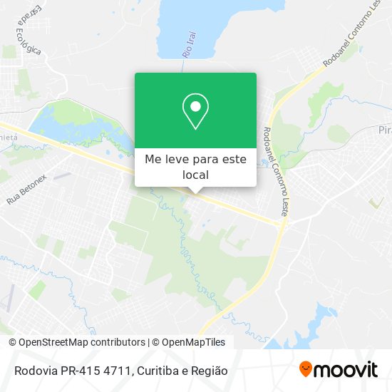 Rodovia PR-415 4711 mapa
