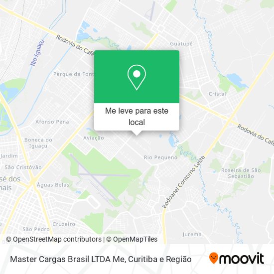 Master Cargas Brasil LTDA Me mapa