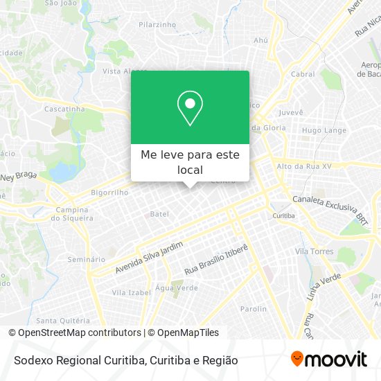 Sodexo Regional Curitiba mapa