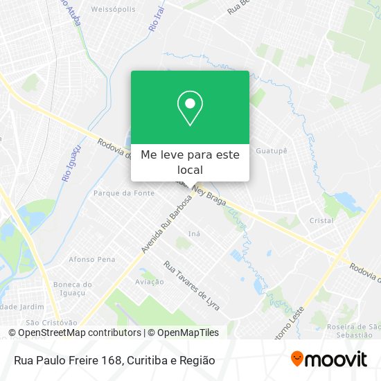 Rua Paulo Freire 168 mapa