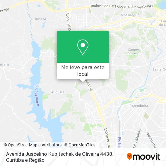 Avenida Juscelino Kubitschek de Oliveira 4430 mapa