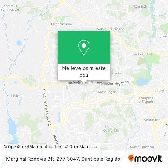 Marginal Rodovia BR- 277 3047 mapa