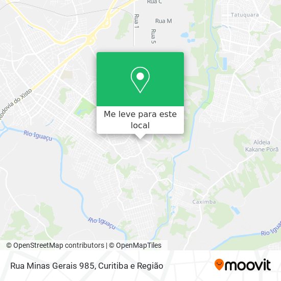Rua Minas Gerais 985 mapa