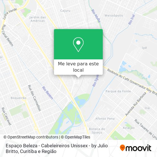 Espaço Beleza - Cabeleireiros Unissex - by Julio Britto mapa