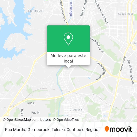 Rua Martha Gembaroski Tuleski mapa