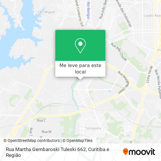 Rua Martha Gembaroski Tuleski 662 mapa