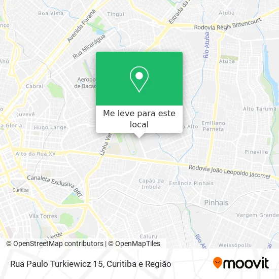 Rua Paulo Turkiewicz 15 mapa