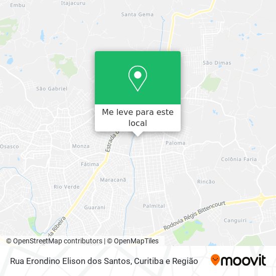 Rua Erondino Elison dos Santos mapa