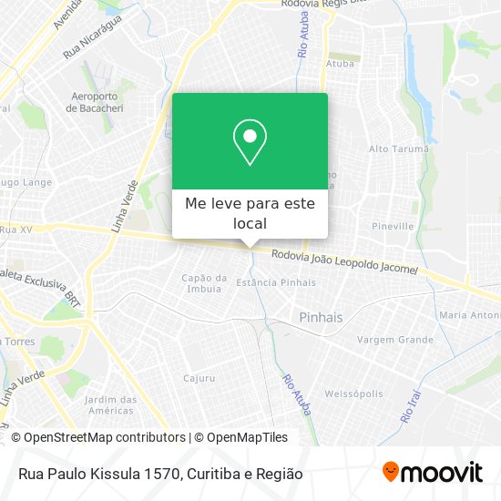 Rua Paulo Kissula 1570 mapa