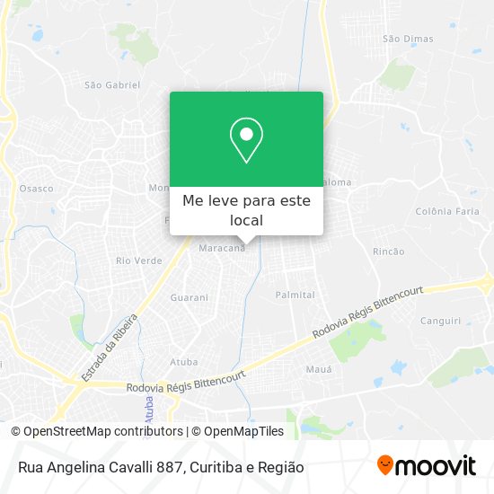 Rua Angelina Cavalli 887 mapa