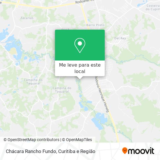 Chácara Rancho Fundo mapa