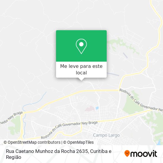 Rua Caetano Munhoz da Rocha 2635 mapa