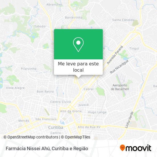 Farmácia Nissei Ahú mapa
