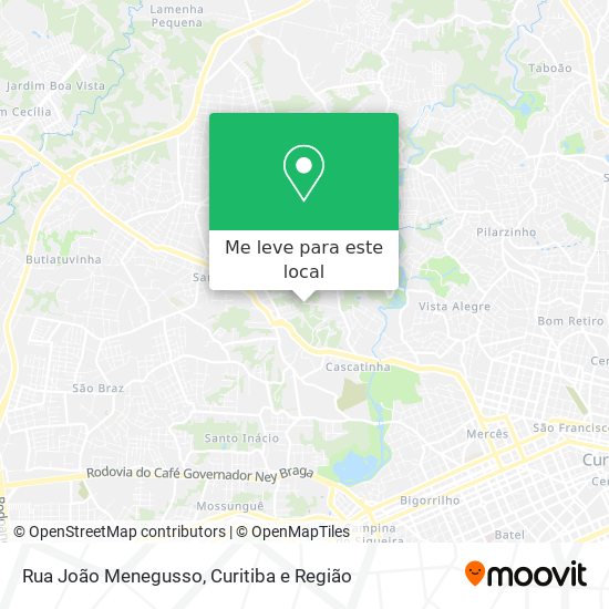 Rua João Menegusso mapa