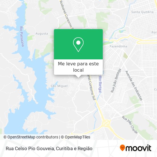 Rua Celso Pio Gouveia mapa