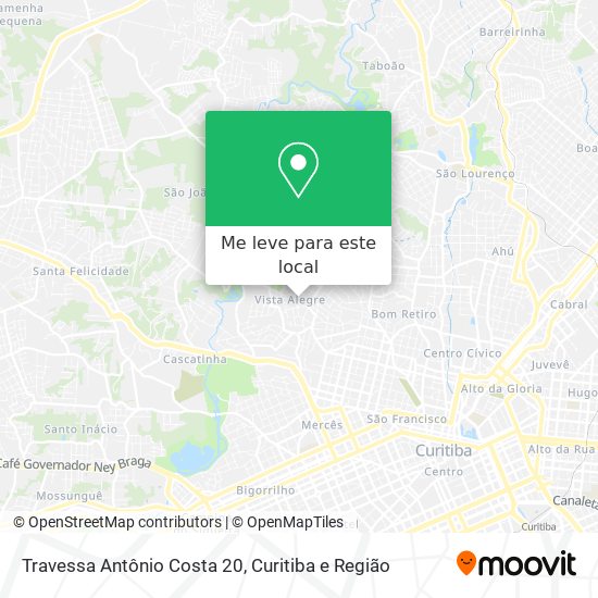 Travessa Antônio Costa 20 mapa