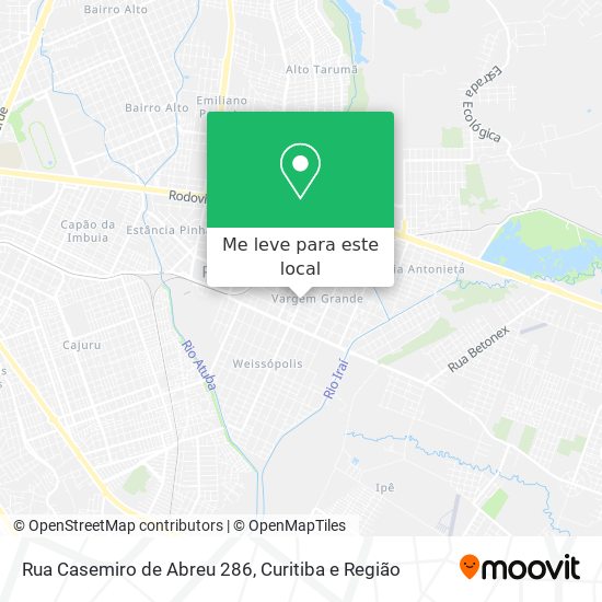 Rua Casemiro de Abreu 286 mapa