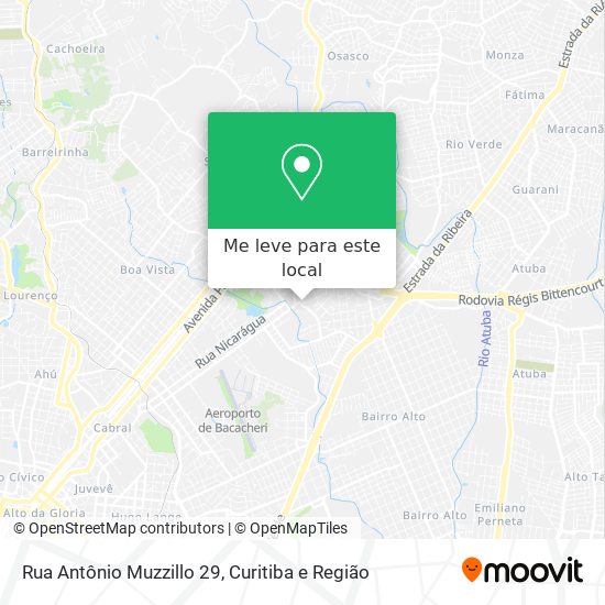 Rua Antônio Muzzillo 29 mapa