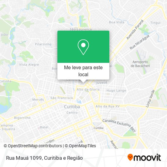 Rua Mauá 1099 mapa