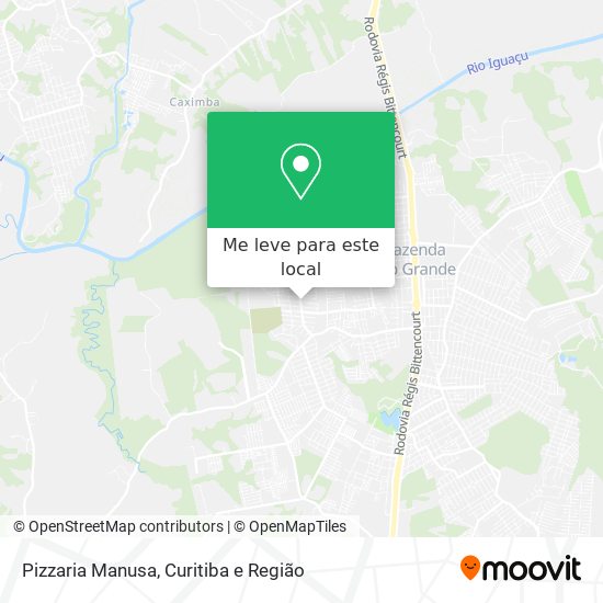 Pizzaria Manusa mapa