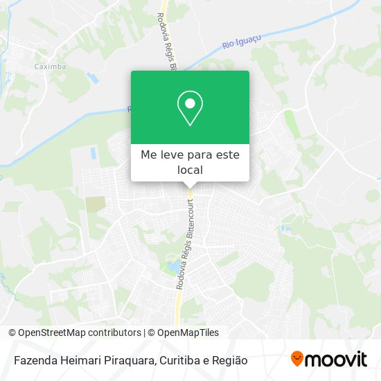 Fazenda Heimari Piraquara mapa