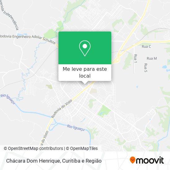Chácara Dom Henrique mapa