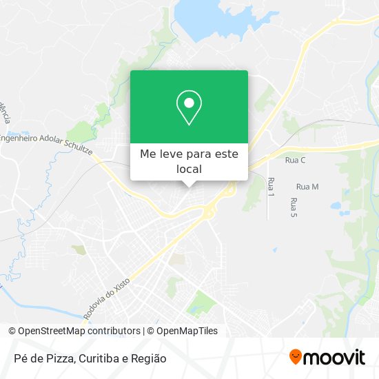 Pé de Pizza mapa