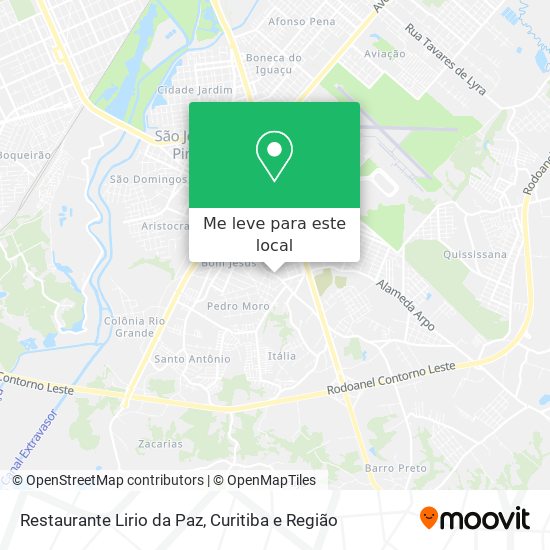 Restaurante Lirio da Paz mapa