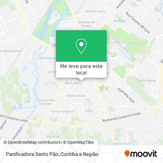 Panificadora Santo Pão mapa