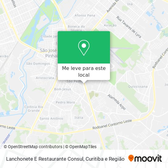 Lanchonete E Restaurante Consul mapa