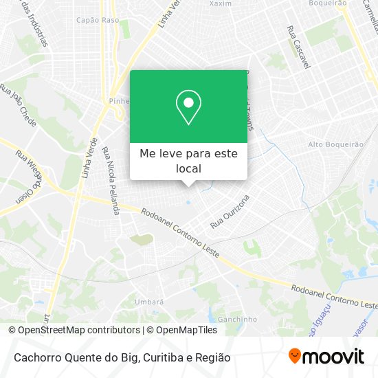 Cachorro Quente do Big mapa