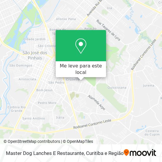 Master Dog Lanches E Restaurante mapa