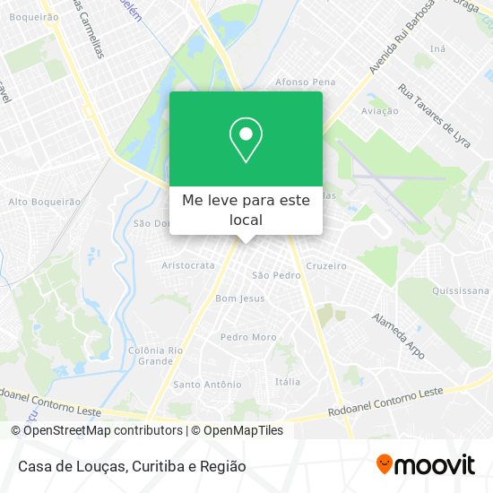Casa de Louças mapa